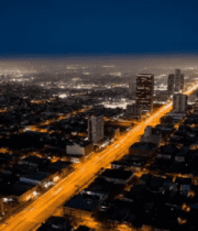 城市夜景俯瞰街道12410#横屏 