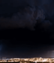 城市上空乌云密布景象4717#横屏 