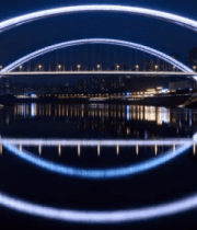 城市桥梁夜景全景8789#横屏 