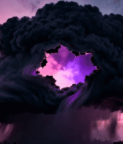 城市上空巨大蘑菇云景象14653#横屏 