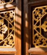 中式木雕门窗特写1706#横屏 