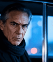 车内坐着的中年男子3364#横屏 