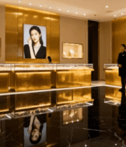 珠宝店内工作人员站立场景1379#横屏 