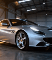 车库内银色跑车展示1151#横屏 