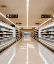 超市内部货架通道场景4699#横屏 