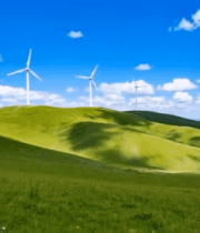草原风力发电风车景观14971#横屏 