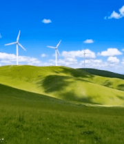 草原风力发电风车景观14971#横屏 