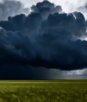 草原上空厚重云层景观6812#横屏 