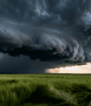 草原上的乌云风暴景象14923#横屏 