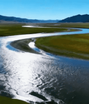 草原河流自然风光全景(2)5353#横屏 