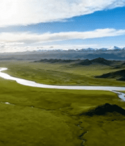 草原河流雪山自然风光(1)8144#横屏 