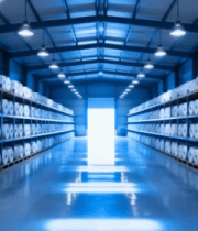 仓库内堆放的卷状货物(1)14457#横屏 