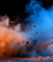 彩色粉末爆炸特写315#横屏 