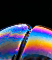 彩色气泡微距特写画面14382#横屏 