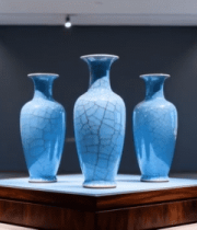 	 博物馆内瓷器展示素材14204#横屏 