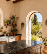 别墅室内厨房装修场景6777#横屏 