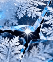 冰面雪花微距特写11448#横屏 