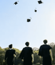 毕业生草坪抛学士帽场景12807#横屏 