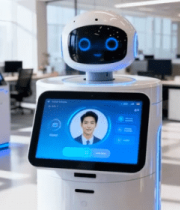 办公场所智能服务机器人8882#横屏 