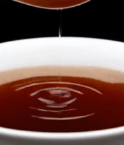 白碗中木勺盛酱油特写12686#横屏 