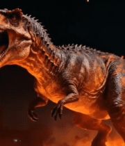 霸王龙张嘴咆哮渲染画面82#横屏 