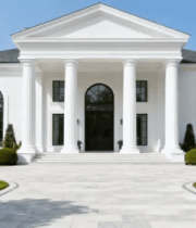 白色别墅外观全景10302#横屏 