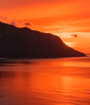 山海间的日落美景13448#横屏 