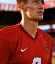  足球运动员赛场列队特写5465#竖屏 	 