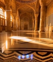  宗教建筑内部全景2572#竖屏 	 