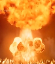  震撼爆炸场景素材4007#竖屏 	 