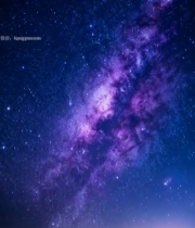  夜空下的璀璨银河美景3709#竖屏 	 