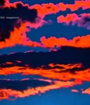  夜空满月与云朵景象344#竖屏 	 