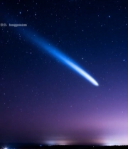  夜空流星与繁星景象2375#竖屏 	 