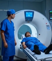  医生操作机为患者检查6390#竖屏 	 