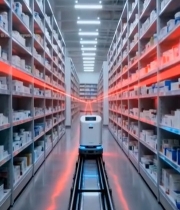  药房内自动运输机器人5572#竖屏 	 