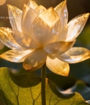  阳光下特写盛开的金色荷花6649#竖屏 	 