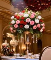  宴会现场花卉装饰素材7362#竖屏 	 