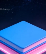  悬浮发光书籍渲染素材2273#竖屏 	 