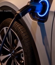  新能源汽车充电特写47#竖屏 	 