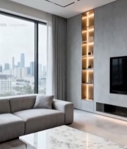  现代风格客厅室内全景1126#竖屏 	 