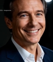  西装男子正面微笑特写1855#竖屏 	 