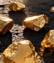  微距特写金矿石素材(1)7777#竖屏 	 