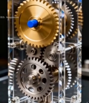  透明外壳机械齿轮装置(1)5006#竖屏 	 