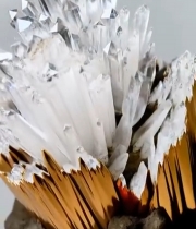  透明水晶微距特写3481#竖屏 	 