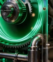  透明外壳机械齿轮装置3990#竖屏 	 