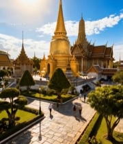  泰国寺庙景观全景7387#竖屏 	 