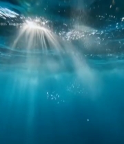  水下阳光穿透海水景象319#竖屏 	 