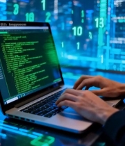  双手操作笔记本电脑编写代码(1)3577#竖屏 	 