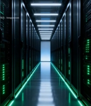  数据中心服务器机房走廊(1)1340#竖屏 	 