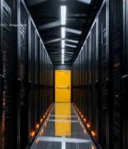  数据中心服务器机房内部场景4349#竖屏 	 